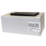 26X36 STRONG BLACK GARBAGE BAGS 150/CS